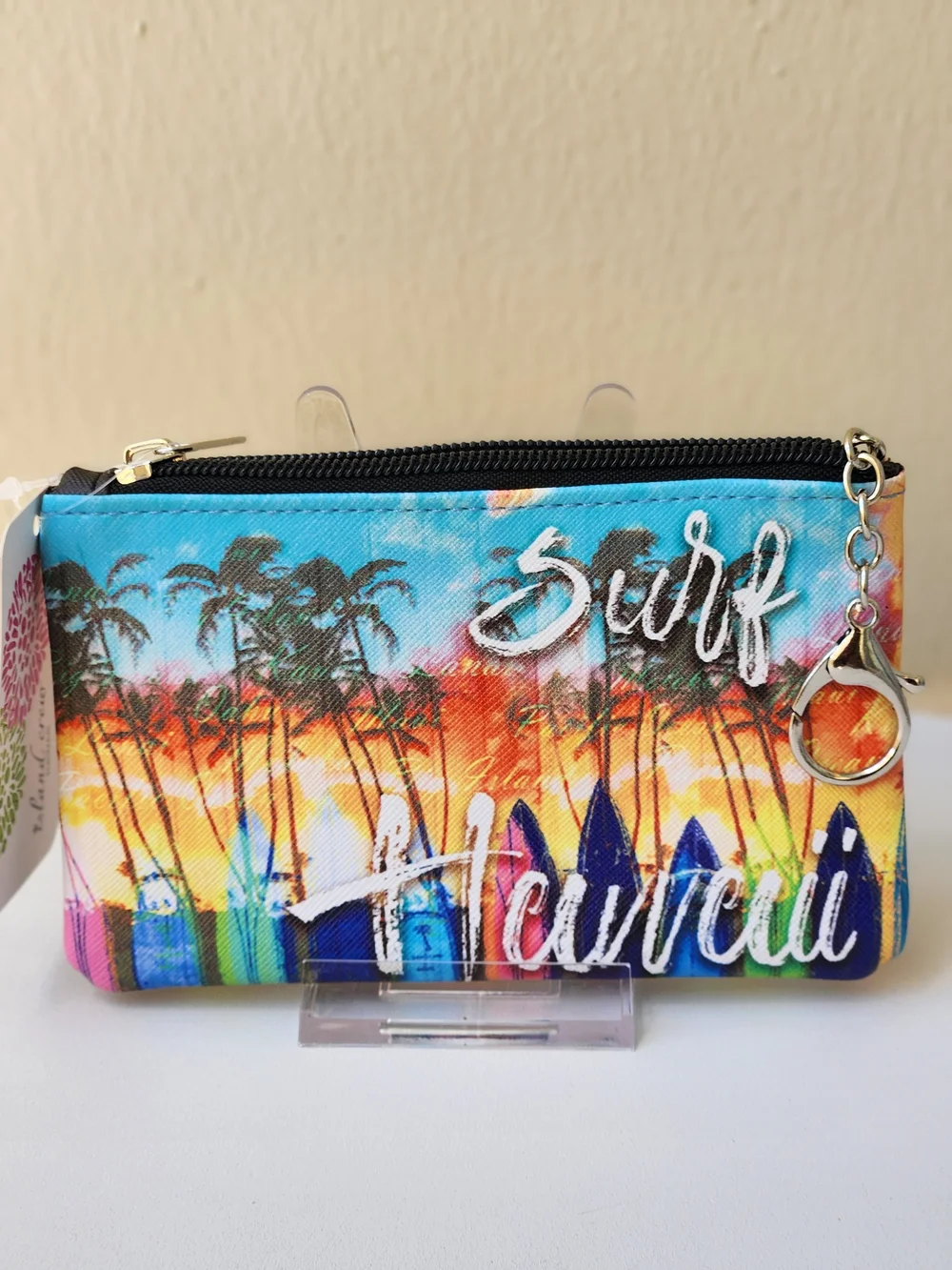 Floral Tropical Zip Pouch Trio - Pink, Multicolor, Blue - Picture 6 of 9
